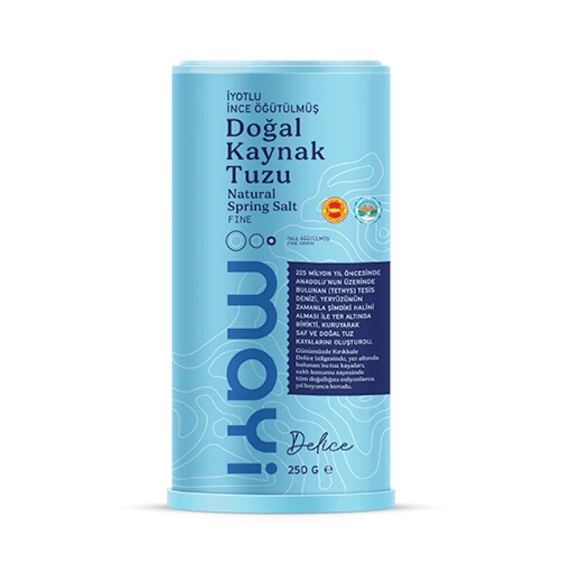 Öğütülmüş Sofra Tuzu - İyot İlaveli (250 GR Tuzluklu)