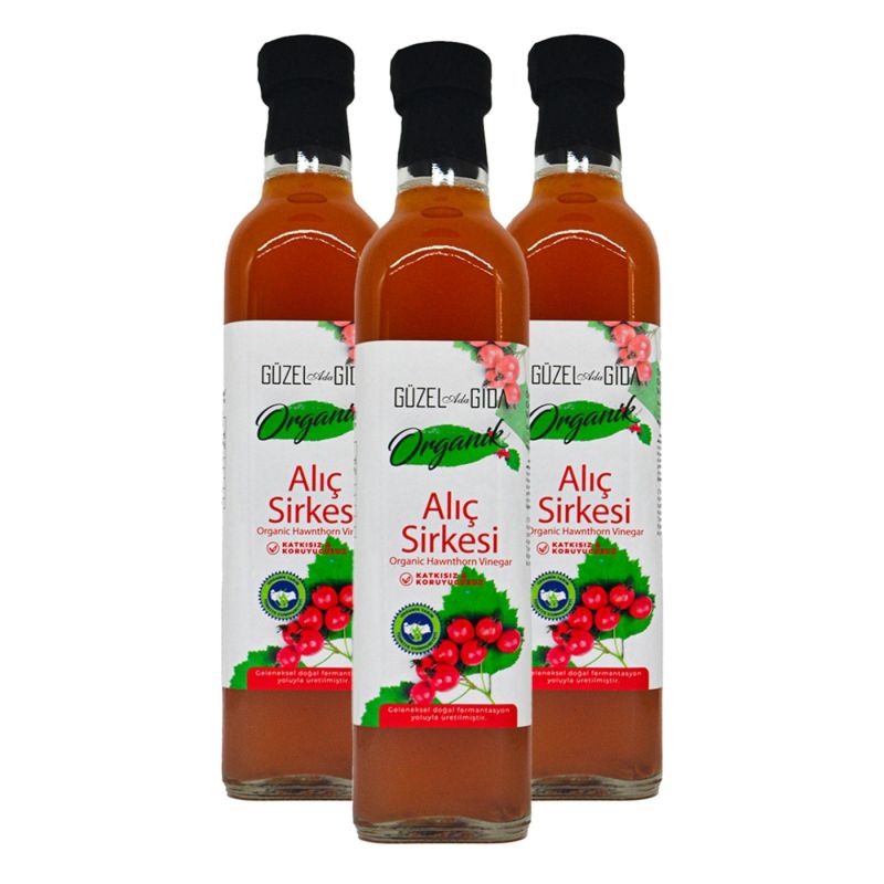 Organik Alıç Sirkesi 3X500 Ml