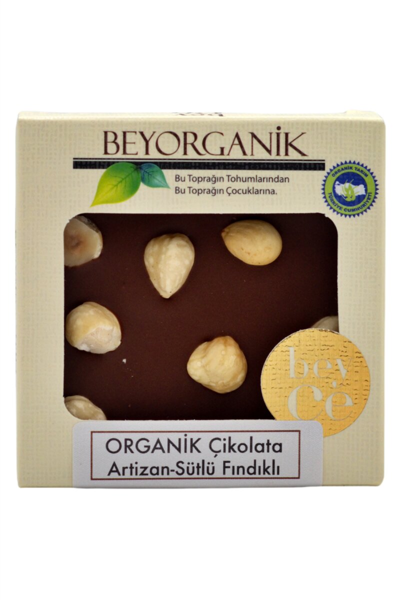 Organik Artizan Çikolata Sütlü Fındıklı 40gr