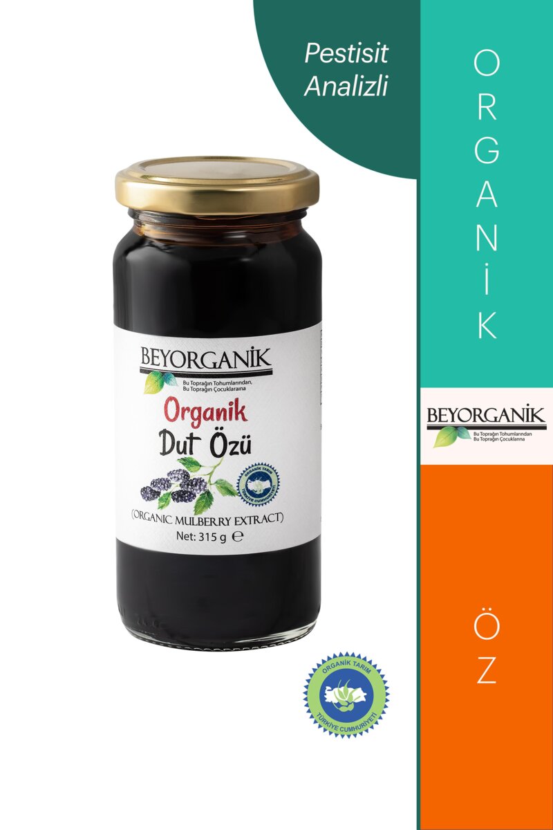 Organik Dut Özü 315gr (PESTİSİT VE AĞIR METAL ANALİZLİ)