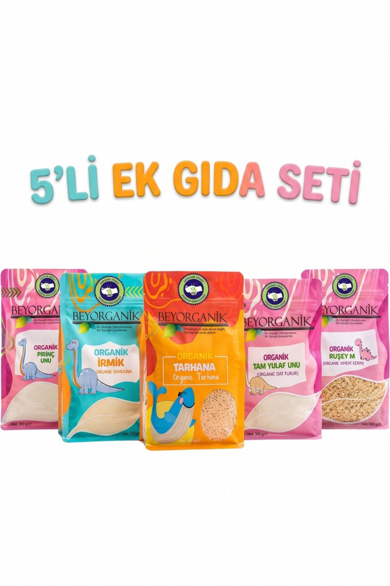 Organik Ek Gıda Seti 5'li (PESTİSİT VE AFLATOKSİN ANALİZLİ)