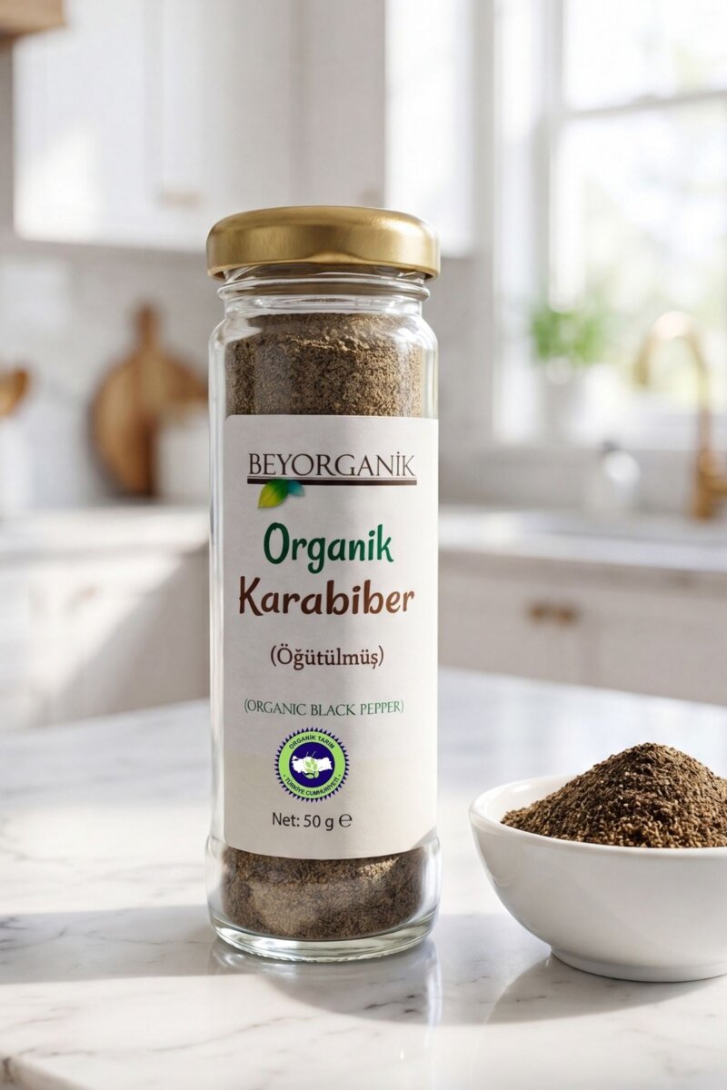 Organik Karabiber 50gr (PESTİSİT ANALİZLİ)