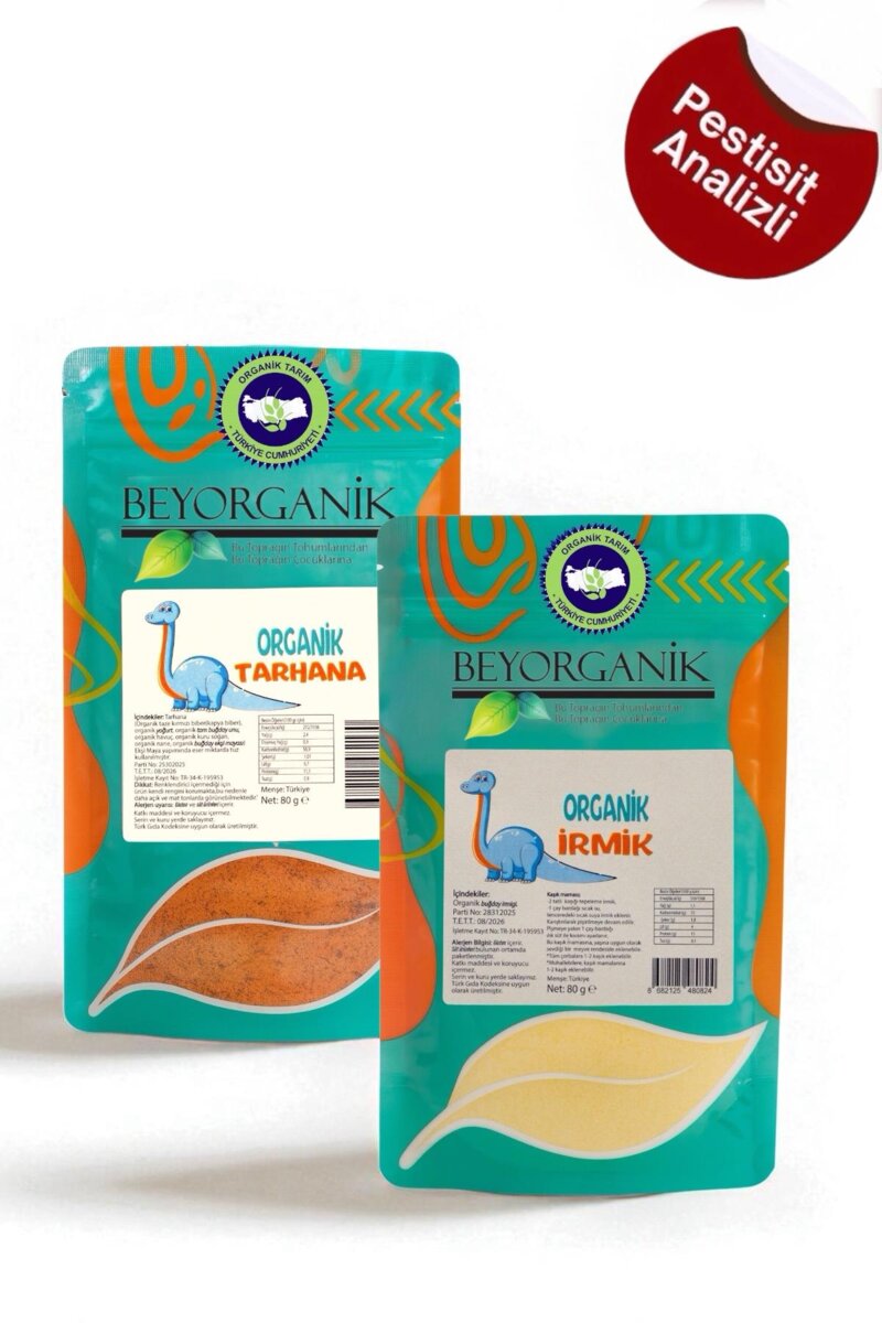 Organik Tarhana & İrmik Tanışma Paketi 2'li (ORGANİK SERTİFİKALI) 6 Ay