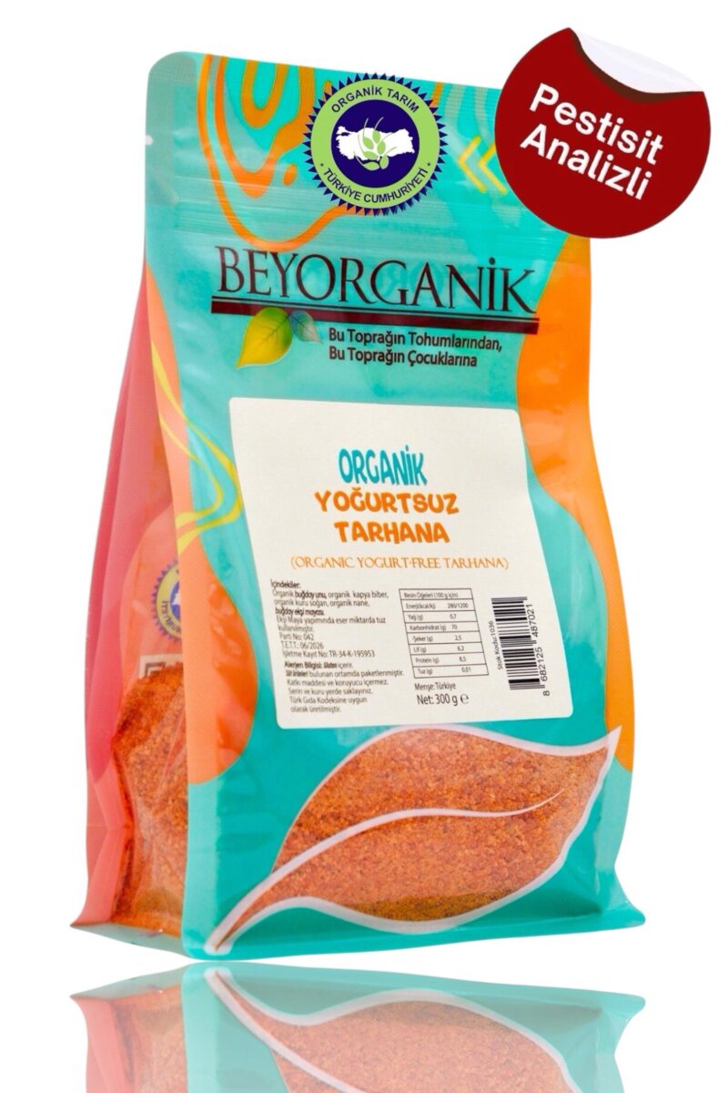 Organik Tarhana VEGAN Yoğurtsuz- 300gr (PESTİSİT VE AFLATOKSİN ANALİZLİ)
