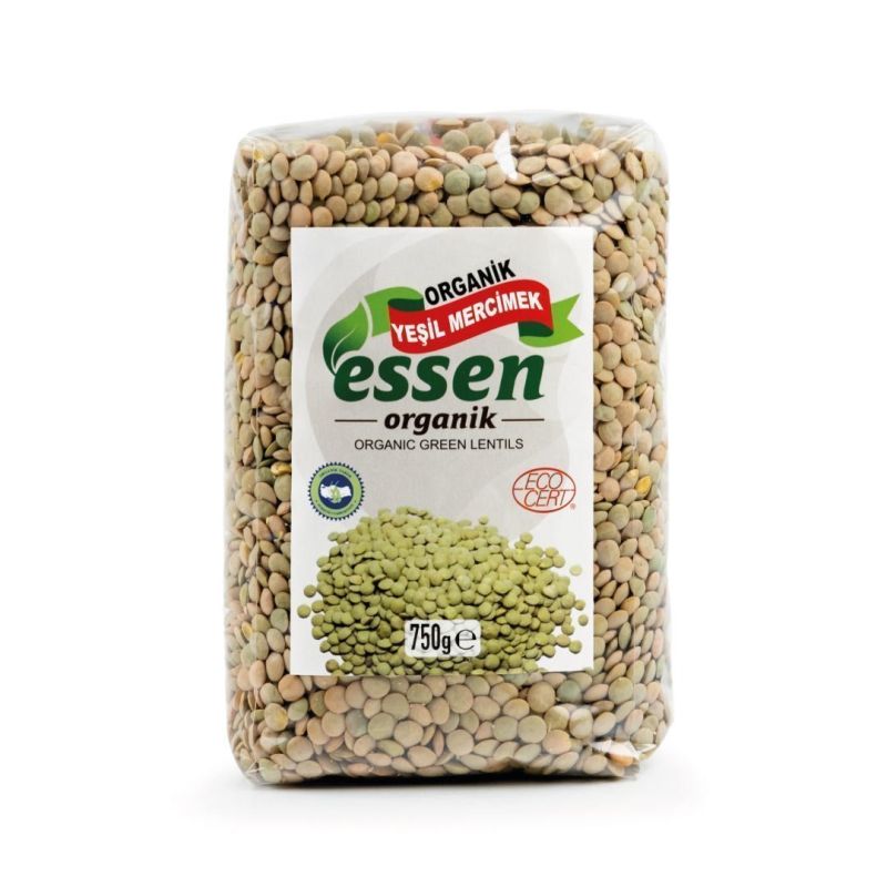 Organik Yeşil Mercimek 750 Gr