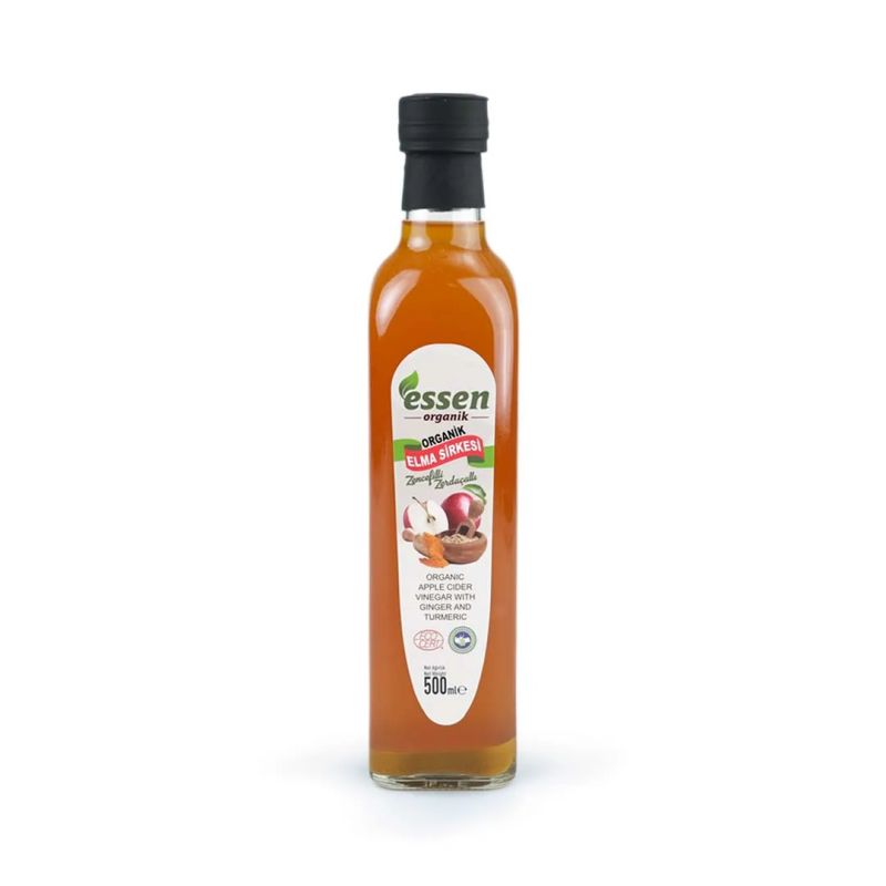 Organik Zencefilli Zerdeçallı Elma Sirkesi 500ML